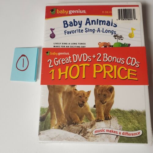 Buy NEW LOT Baby Genius BABY ANIMALS Favorite Sing A Longs Counting Songs 2  DVD CD 1 Online at Lowest Price in Ubuy Botswana. 165556009522